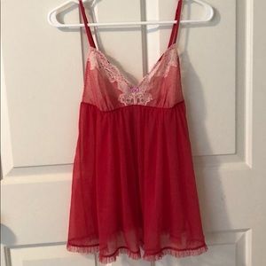 Red Victoria Secret Baby Doll Top